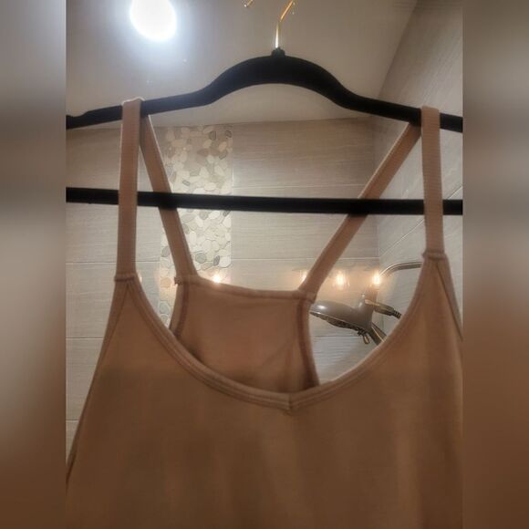 *READ LISTING* Free People Movement Hot Shot Mini Dress in Khaki Small - Picture 6 of 7